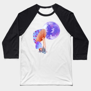 Mushroom Moon magic Baseball T-Shirt
